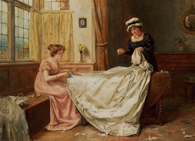 The Wedding Dress by George Goodwin Kilburne